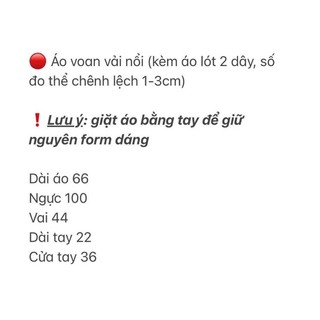 JANET STUDIO • Áo voan vải nổi