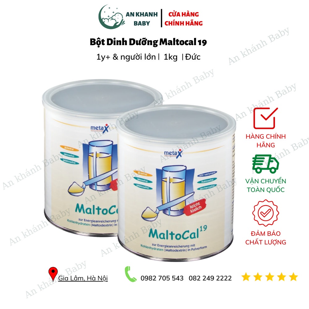 Sữa bột tăng cân MALTOCAL 19 , bột dinh dưỡng hộp 1000g Cho trẻ biếng ăn Suy sinh dưỡng Thấp còi giúp tăng chiều cao