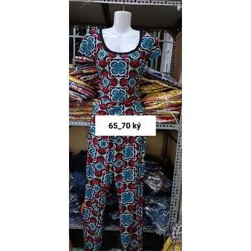 Bộ tay ngắn quần dài thun cát thái chéo