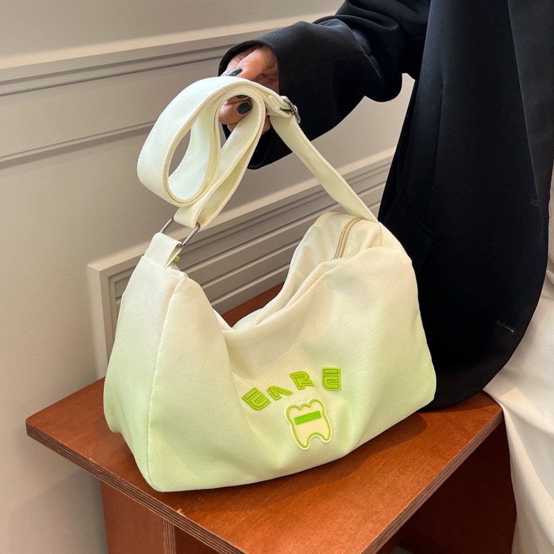 Ielgy Túi Đeo Chéo Màu gradient Phong Cách preppy Thời Trang Cho Nữ