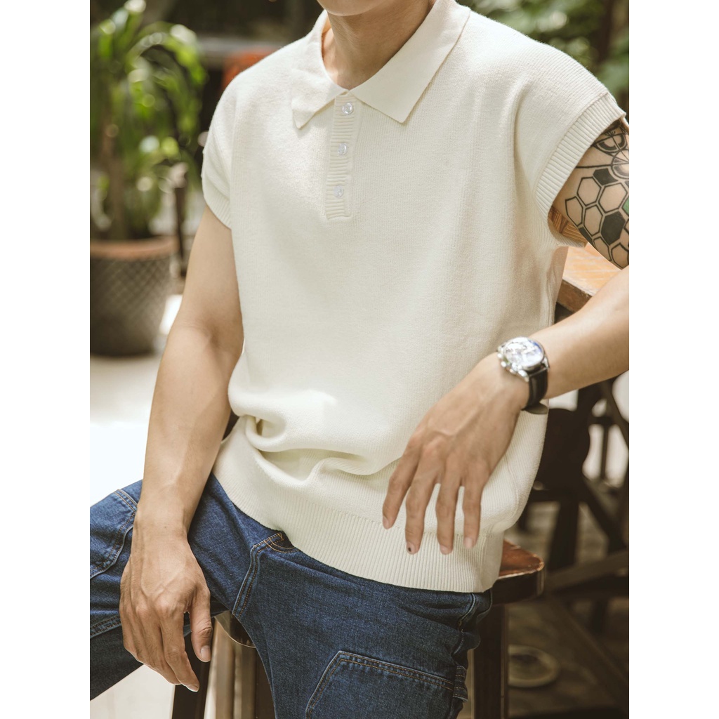Áo Polo Nam Knitted Plain C4 , Chất Len Thoải Mái , PL003075 , Somehow