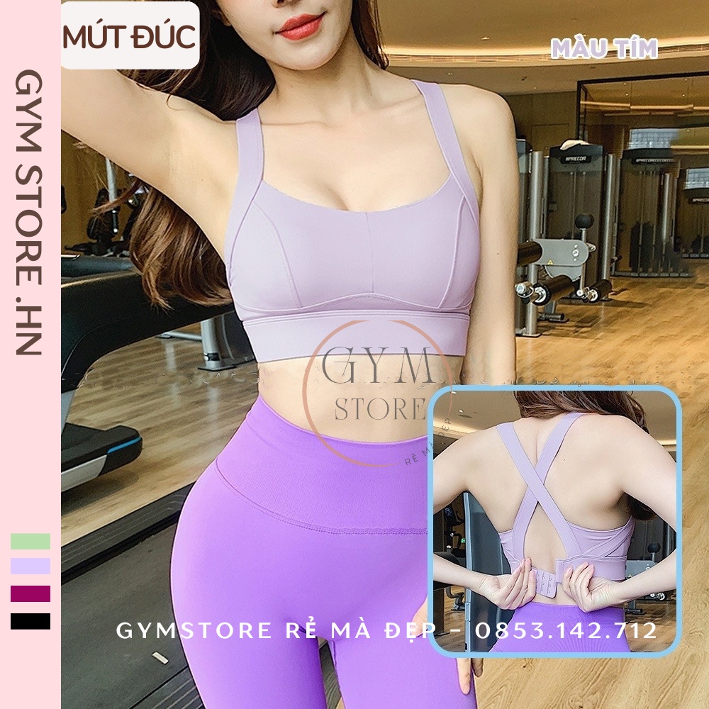 Áo Bra Croptop Hai Dây Đan Dây Lưng ❤️𝐌𝐔́𝐓 Đ𝐔́𝐂❤️Thể Thao Nư Tập Gym Yoga Thun Poly Mềm Mịn Thoáng Mát Cực Tôn Dáng 803