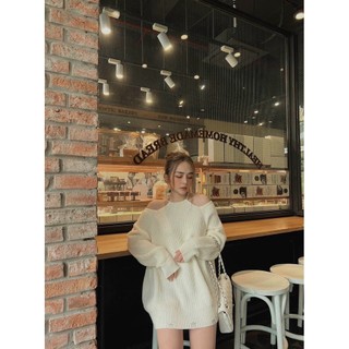 ÁO LEN KHOÉT VAI CỔ NGỌC