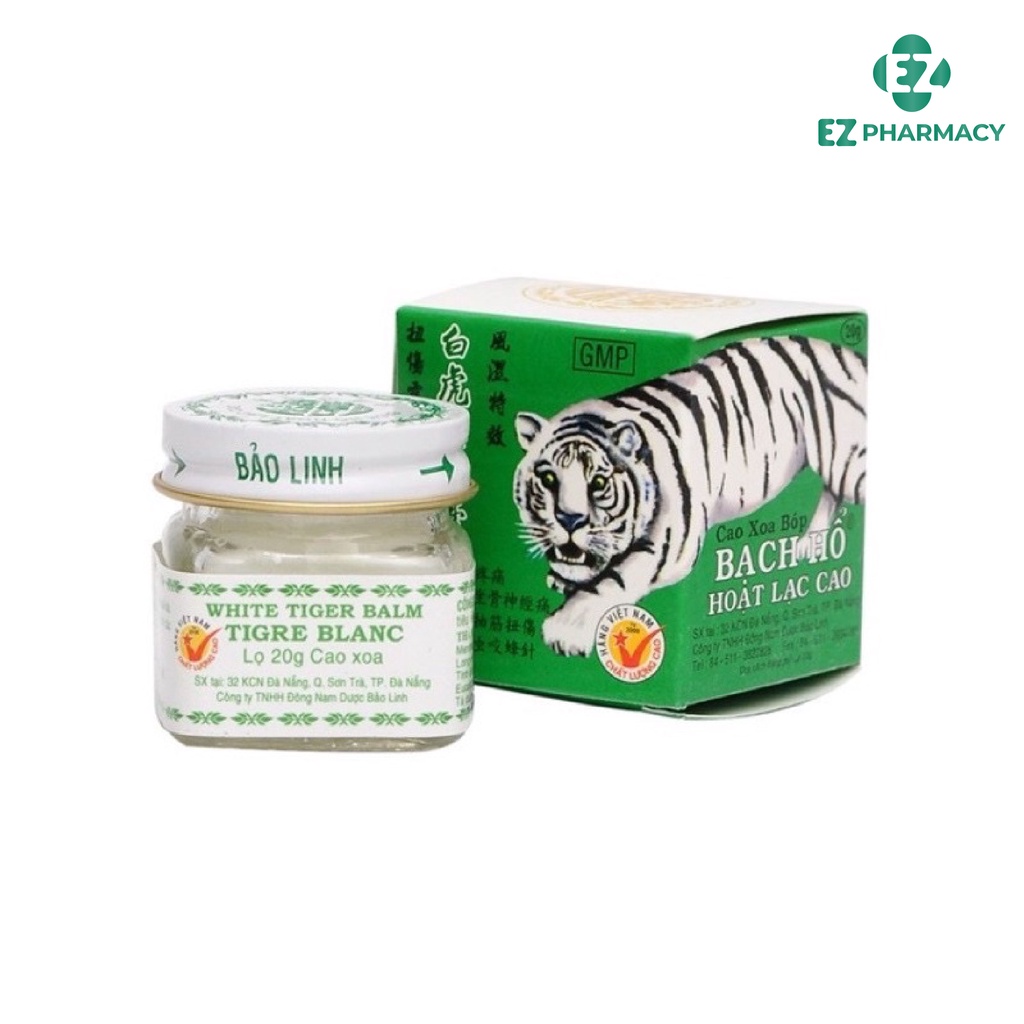Cao xoa bóp Bạch Hổ Hoạt Lạc Cao hỗ trợ giảm đau kháng viêm 20g - EZ Pharmacy