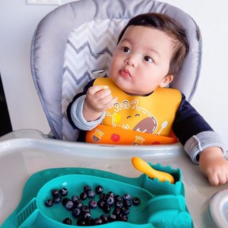 Yếm Silicon Ăn Dặm Cổ Dán Cho Bé Marcus & Marcus, Từ 6 Tháng - Lola