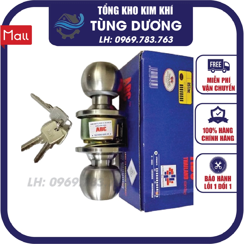 Khóa tay nắm tròn ABC chính hãng khóa cửa kho, khóa cửa toilet