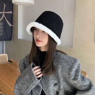[Augustcloth] Mũ/ nón bucket viền lông