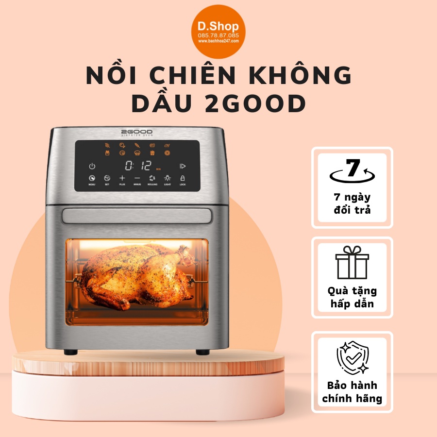 Nồi Chiên Không Dầu 2GOOD Vortex S-18 Air Fryer Oven (15 Lít) - Hàng Chính Hãng 100%