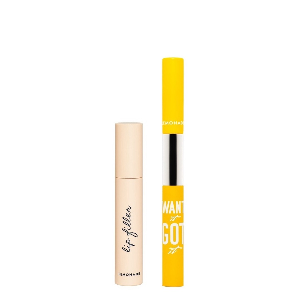 Combo Lemonade Chì kẻ mày 2 đầu Want It Got It 2.75g và Son lót làm đầy rãnh môi Lip Filler 4.5g