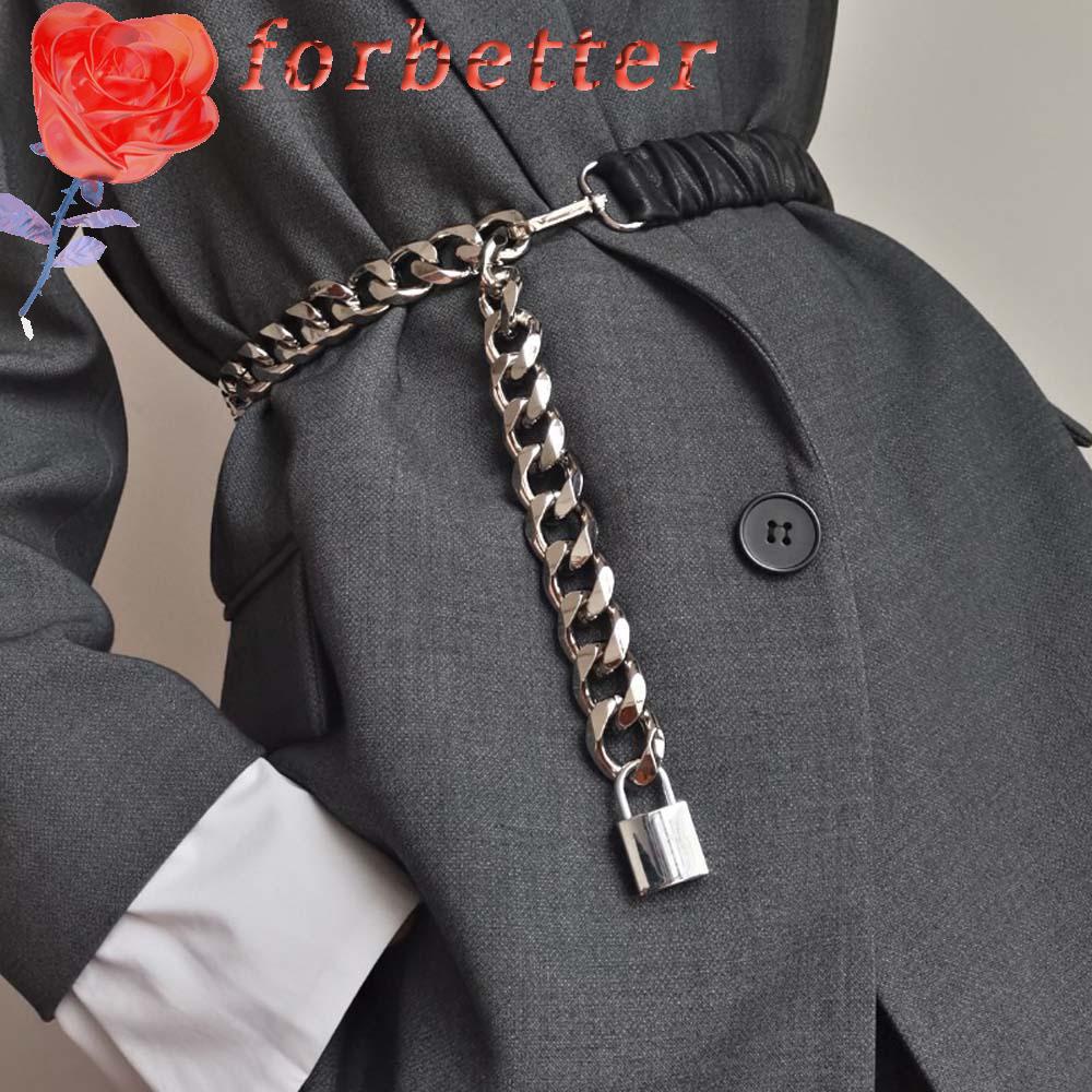 Thắt Lưng Dây Xích Kim Loại Co Giãn Nhiều Màu Thời Trang Âu Mỹ Cho Nữ