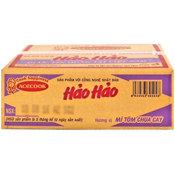 Mì Hảo Hảo Tôm Chua Cay Gói 75g thùng 30gói