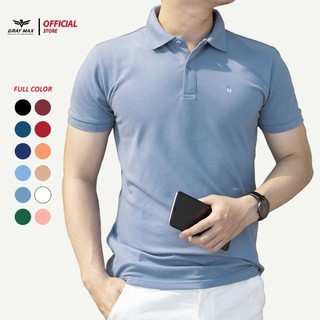 Áo polo nam cao cấp, phom dáng Basic, vải cotton, ngắn tay, nhiều màu