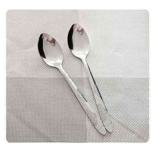 Thìa rĩa inox cán hoa - Thìa ăn cơm