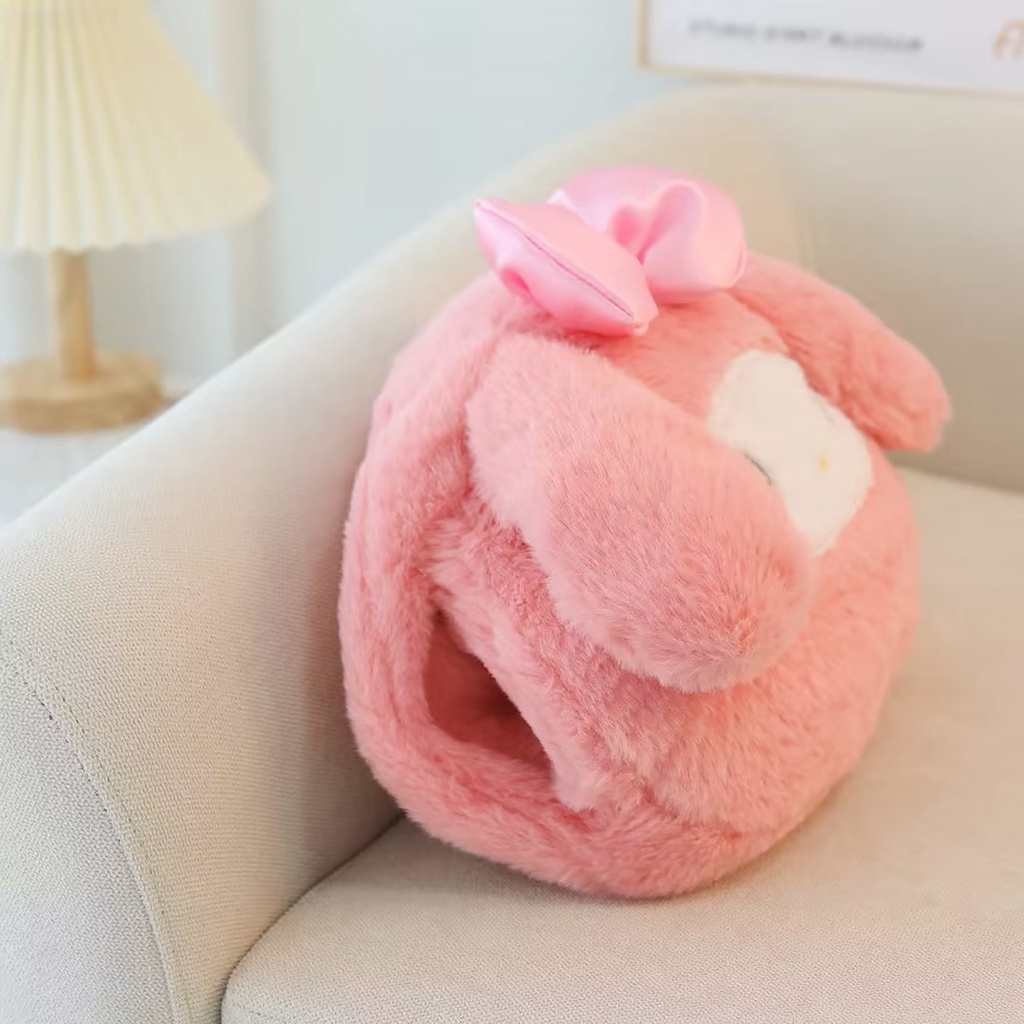 Gấu dâu Lotso Bộ 4 Gối Giữ Ấm Tay Hình Cinnamoroll StellaLou Melody KT Lucifer Kuromi