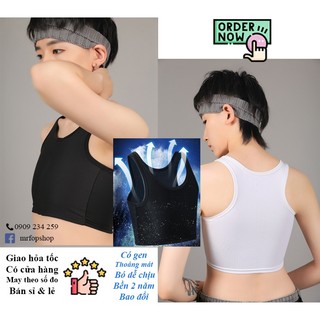 Áo nịt ngực vải lưới dạng tròng,có gen, viền nhỏ siêu mát (LUKG) Tomboy Transguy