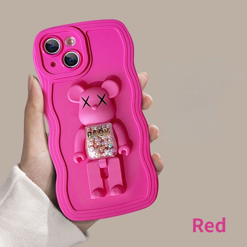 Ốp Điện Thoại TPU Có Giá Đỡ Hình Gấu Cho Vivo V2026 V2027 V2052 V2029 V2032 V2038 V2033 V2042 V2043 V2048 V2054 V2037 V2065 Phù Hợp