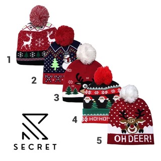 Nón len beanie unisex họa tiết giáng sinh noel mùa đông ấm áp thời trang DAPPERMAN