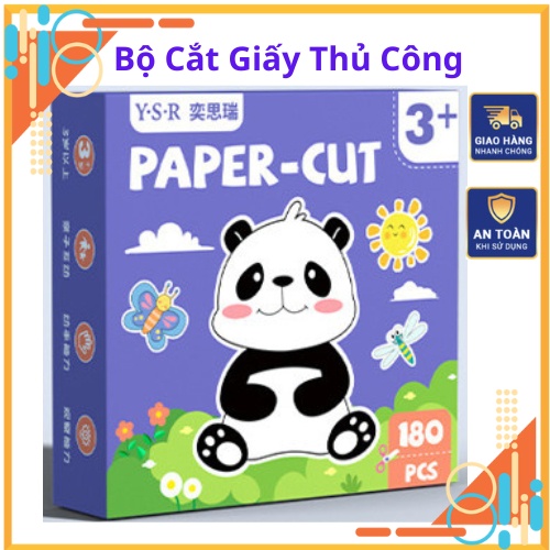 Đồ chơi cắt giấy thủ công tạo hình cho bé