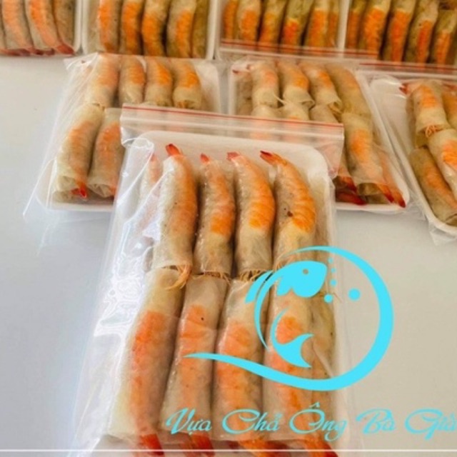 0,5kg CHẢ RAM TÔM ĐẤT - LOẠI SIÊU BỰ 16 CUỐN/ KHAY - GIAO HOẢ TỐC 1h tại HCM