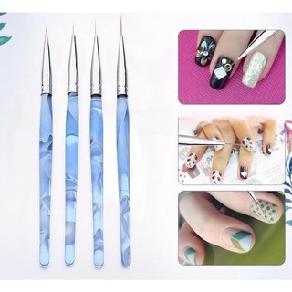 bộ cọ râu (nét) 4 cây vẽ móng tay chân