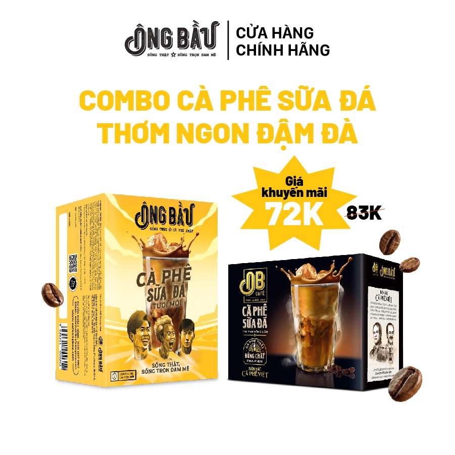 COMBO Cà Phê Sữa Đá Hòa Tan Ông Bầu