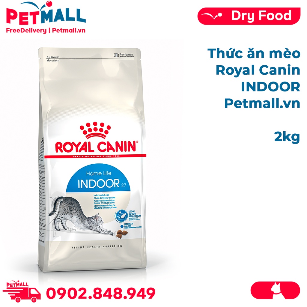 Thức ăn mèo Royal Canin INDOOR 2kg Petmall