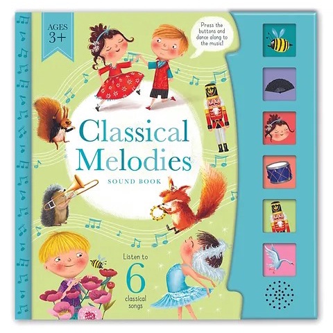 Sách âm nhạc cổ điển giúp bé thông minh Button Sound book, sách âm thanh cho bé 1,2,3,4,5 tuổi