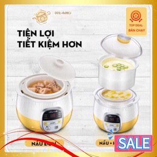 Nồi ninh hầm cách thuỷ / nồi nấu cháo chậm cho bé Bear 0.8L