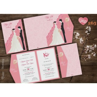 Thiệp cưới in theo yêu cầu KHÔNG BAO GỒM PHONG BÌ