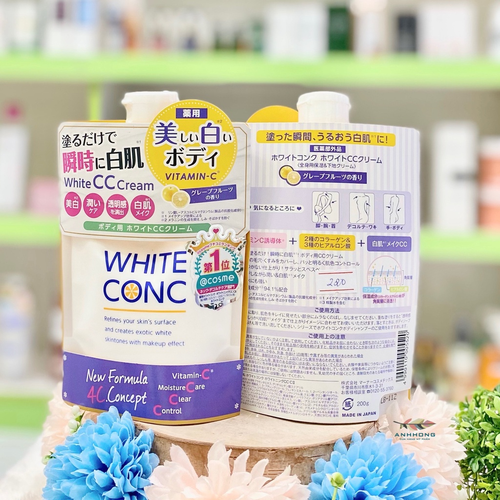 Sữa Dưỡng Thể White Conc Trắng Da White CC Cream 200g