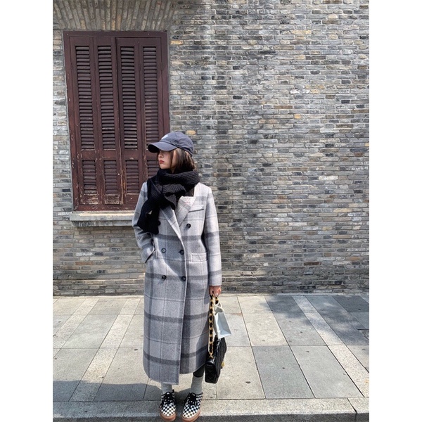 Áo khoác dạ dáng dài phong cách hàn quốc cao cấp Maison Margiela MM6