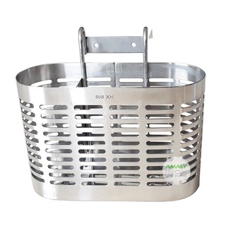 Ống đựng đũa muỗng inox 304 - 3 ngăn