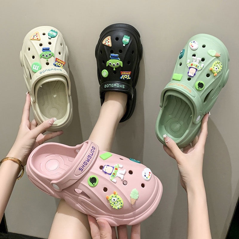 Dép Đi Biển Đế Dày Chống Trượt Chống Mùi Họa Tiết Hoạt Hình Buzz Lightyear Thời Trang Mùa Hè Cho Nữ