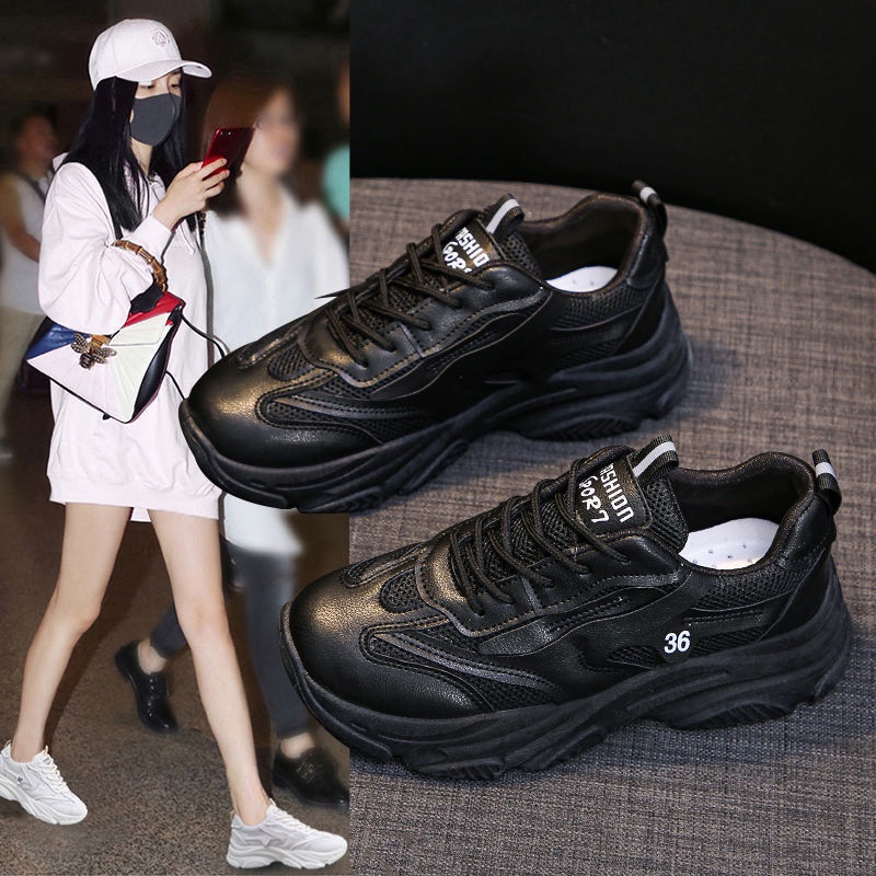 Giày Thể Thao Đế Dày Phối Lưới Thoáng Khí Phong Cách Mới Mùa Thu Cho Nữ Size 35-42 41