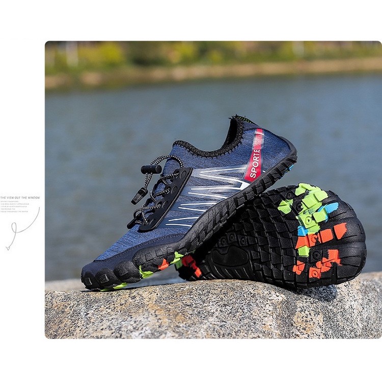 GIÀY ĐI PHƯỢT _TREKKING LEO NÚI_LỘI SUỐI_TẬP GYM_YOGA ĐẾ CAO SU THOÁT NƯỚC - Hàng mới về