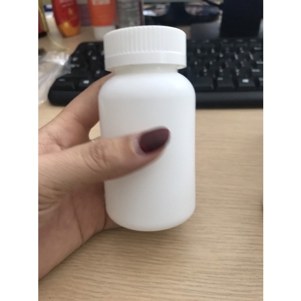 Lọ nhựa đựng thuốc 100ml /120ml/150ml/170ml chọn nắp vặn hoặc nắp nhấn bao gồm seal tự dính và gói hít ẩm kèm theo