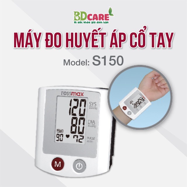 Máy Đo Huyết Áp Cổ Tay  Rossmax S150 BDcare