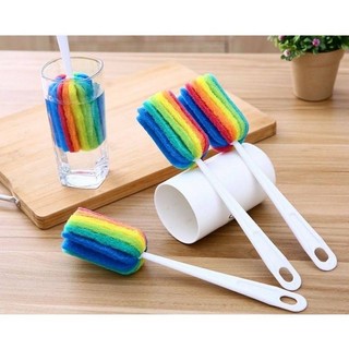 Cây cọ rửa ly cốc, bình sữa 7 màu