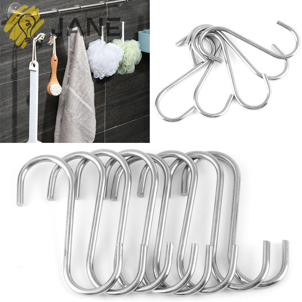 Set 5/10/20 móc Inox hình chữ S treo đồ đa năng tiện dụng