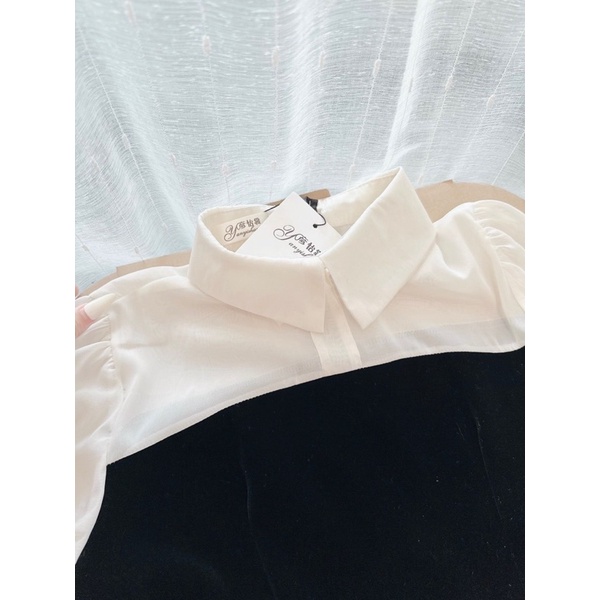 💥sỉ💥 VÁY NHUNG PHỐI TAY -ĐAI EO RỜI