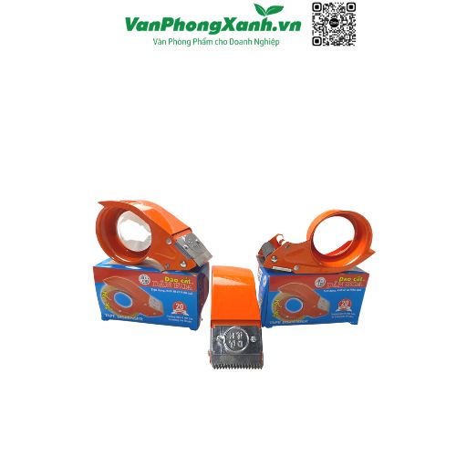 Cắt băng dính cầm tay Dân Hoa 5cm Văn Phòng Xanh