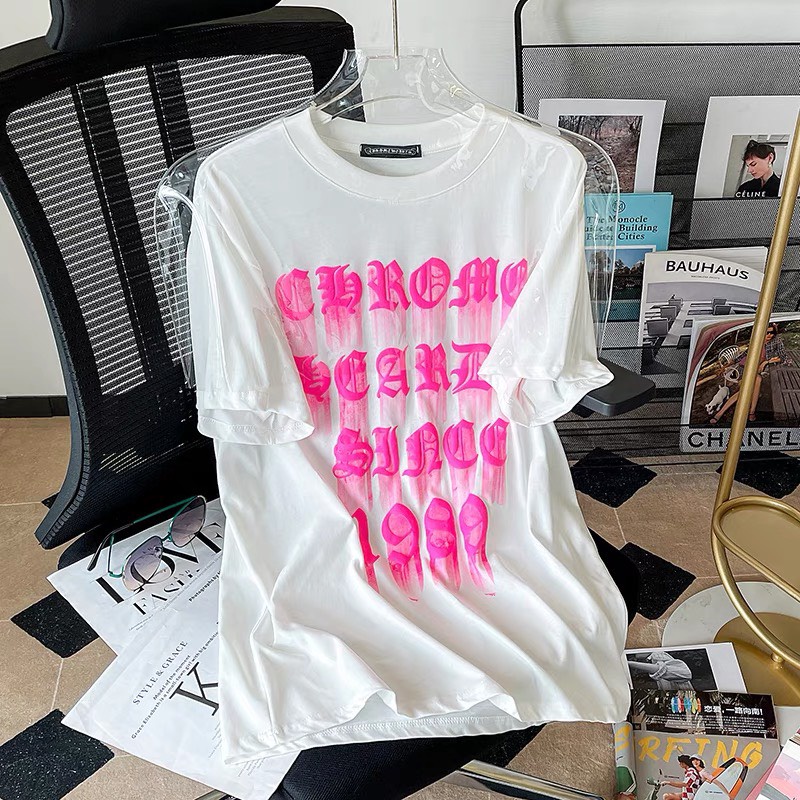 Áo Thun G.C Đen Trắng Chữ Hồng 1989 Dành Cho Nam Nữ Phong Cách CHẤT