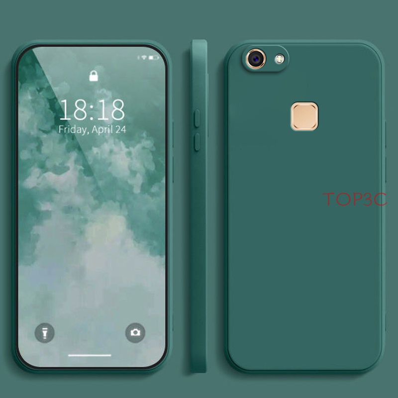 Ốp Điện Thoại Màu Trơn Cho Vivo V7 Vivo V7 Plus Y81 Y81i Y91C Y1S Y85 Y95 Y93 Y91 Y91i V11i YT