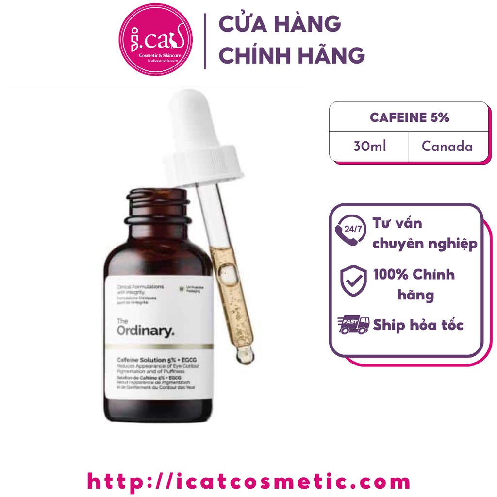 Serum mắt Caffeine Solution 5% + EGCG - The Ordinary