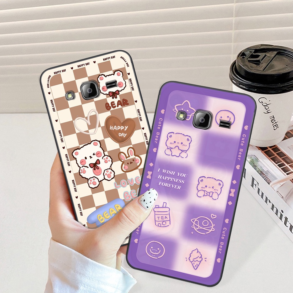 Ốp Samsung J310 / J3 2016 gấu cute gấu dễ thương nhiều màu sắc ốp xinh cá tính