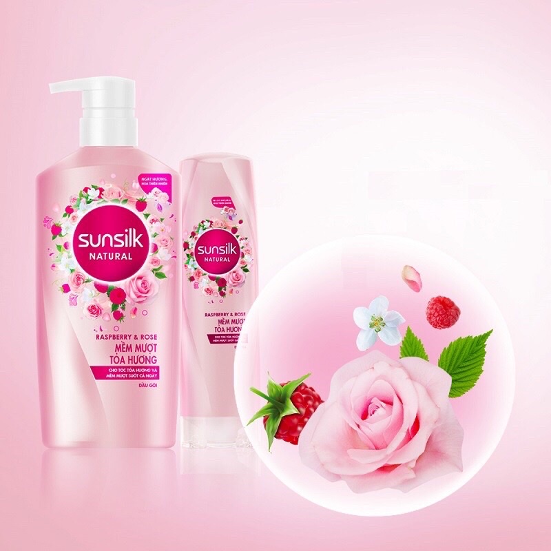 Dầu gội SUNSILK | Dầu gội SUNSILK Dưỡng Chất Thiên Nhiên Nước Dừa Và Hoa Mẫu Đơn 650g