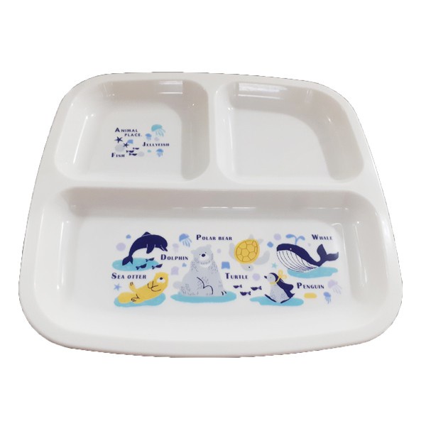 Khay ăn chia 3 ngăn cho bé ăn dặm - Hàng Nhật