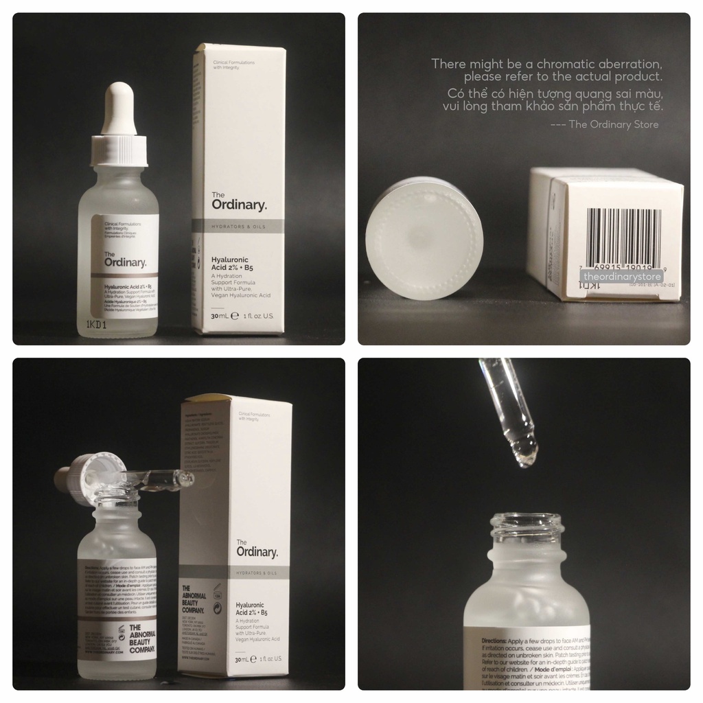 The Ordinary Hyaluronic Acid 2% + B5 30ml Tinh Chất Phục Hồi Và Dưỡng Ẩm Sâu
