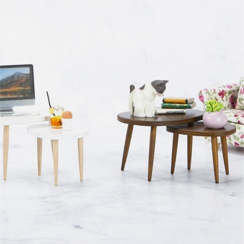 Mô Hình Bàn Máy Tính Tam Giác Trang Trí Nhà Búp Bê Tỉ Lệ 1: 12