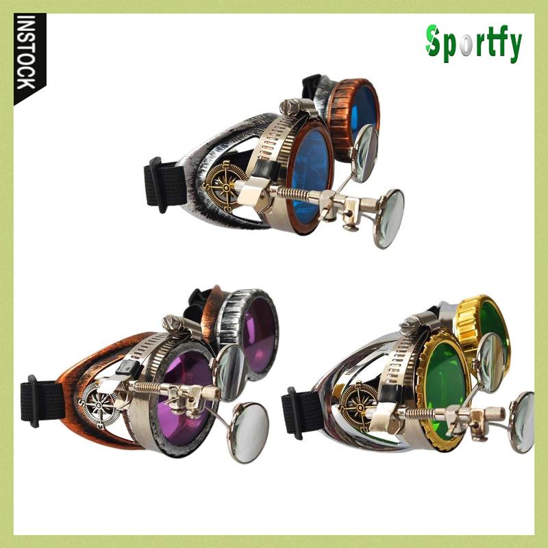Kính Râm Thời Trang Steampunk Gọng Kính Vuông
